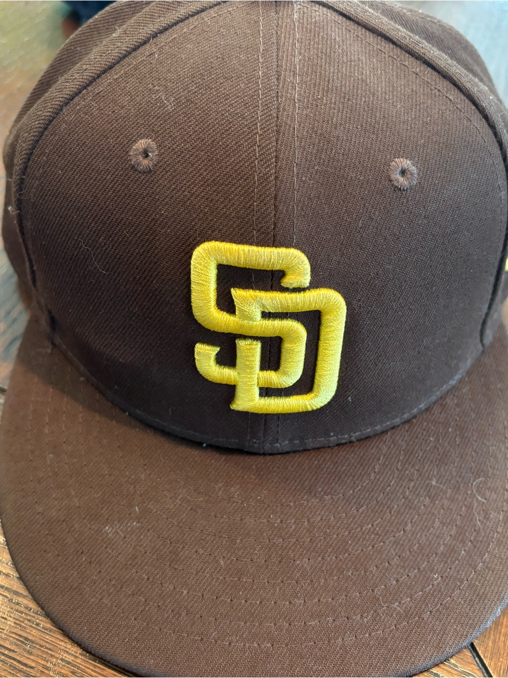 New Era Black and Brown 59FIFTY Fitted Cap Interior